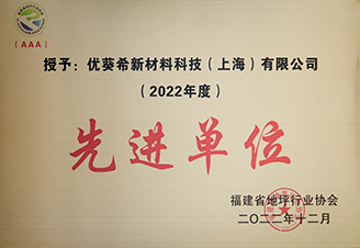 福建省地坪行业协会2022年度先进单位